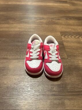 Toddler Pink and White Nike Athletic Sneakers
